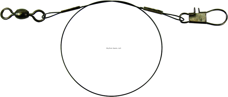 Sea Striker 1845-50 Heavy-Duty Coated Wire Leaders 18" 45lb Test, Black