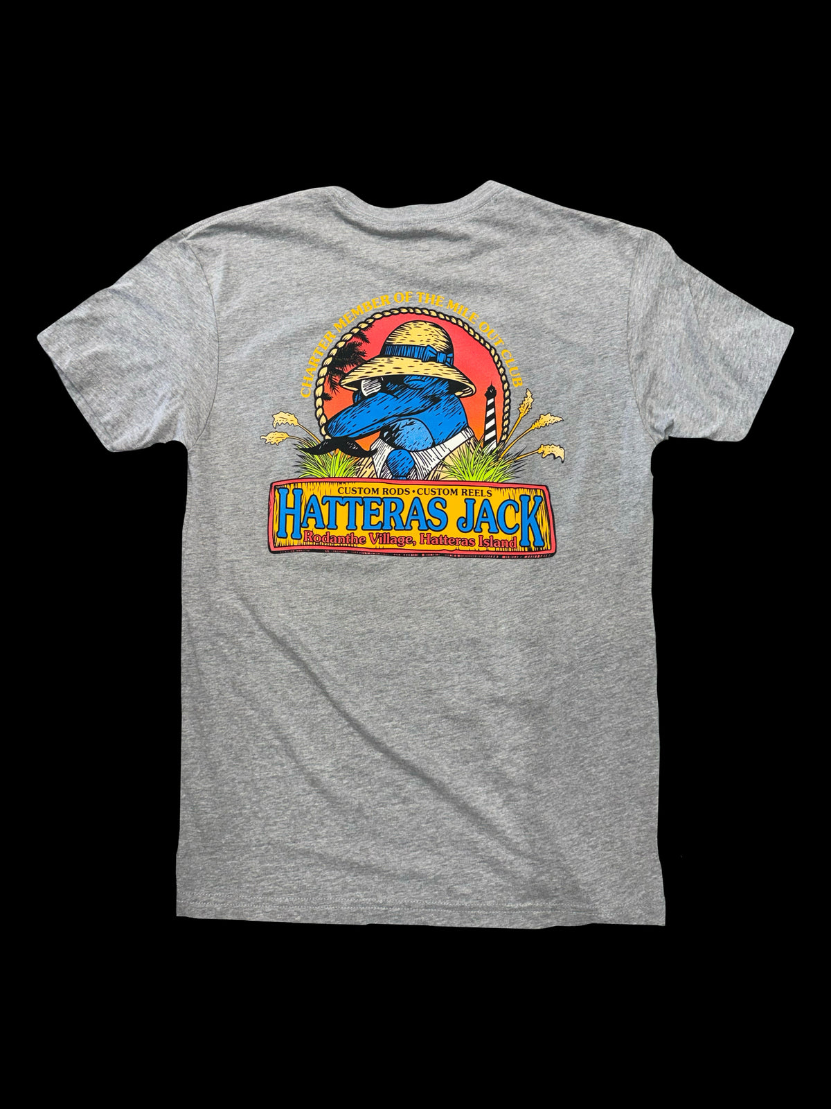 Hatteras Jack T- Shirts Dolphin Logo Unisex