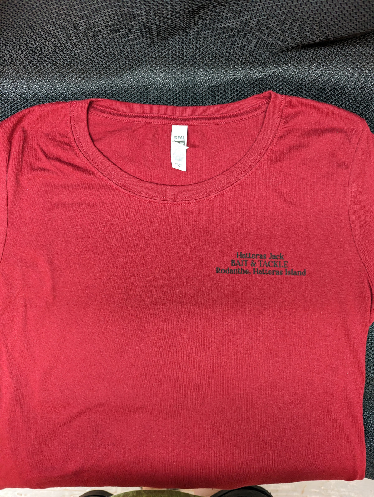 Hatteras Jack T-shirt Dolphin Logo Woman's Cut